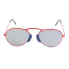 Gafas de sol unisex LGR Agadir lentes rojas montura negra 54/20/145 mm