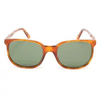 LGR Unisex Springhavan02 Gafas de sol - Montura de acetato havana, lentes minerales verdes, 50/19/145 mm