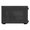 Caja de PC mini-torre Lian Li DAN Cases B4 Wood Edition, Micro-ATX, panel frontal de nogal, Negra