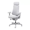 LiberNovo Omni silla de oficina ergonómica Dynamic, gris, malla, altura de asiento 45 cm, reposabrazos ajustables 3D, capacidad 120 kg