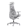 LiberNovo Omni silla de oficina ergonómica Dynamic, gris, malla, altura de asiento 45 cm, reposabrazos ajustables 3D, capacidad 120 kg