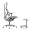 LiberNovo Omni silla de oficina ergonómica Dynamic, gris, malla, altura de asiento 45 cm, reposabrazos ajustables 3D, capacidad 120 kg