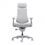 LiberNovo Omni silla de oficina ergonómica Dynamic, gris, malla, altura de asiento 45 cm, reposabrazos ajustables 3D, capacidad 120 kg