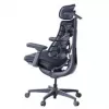 LiberNovo Omni silla de oficina ergonómica con respaldo activo y función de masaje, negra