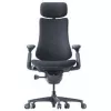 LiberNovo Omni silla de oficina ergonómica con respaldo activo y función de masaje, negra