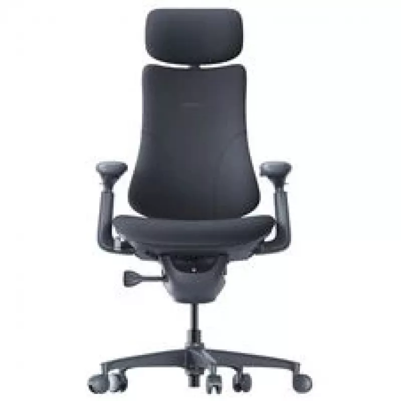 LiberNovo Omni silla de oficina ergonómica con respaldo activo y función de masaje, negra