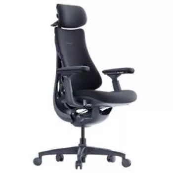 LiberNovo Omni silla de oficina ergonómica con respaldo activo y función de masaje, negra