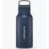 LifeStraw Go 2.0 Botella filtrante de agua de acero inoxidable 1L - Ägäisches Meer