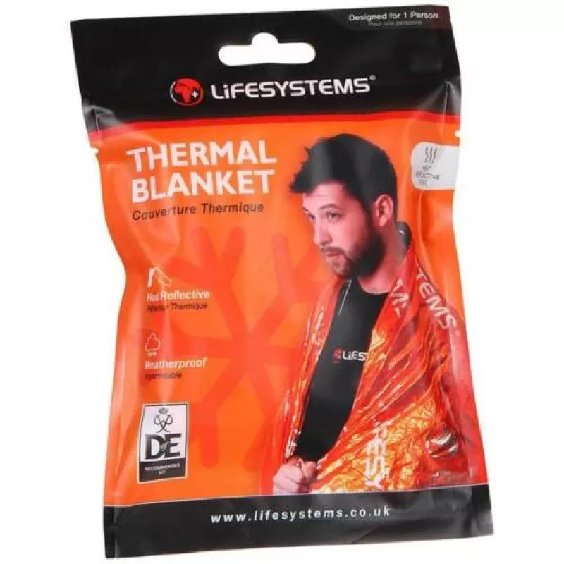 Lifesystems Manta de emergencia naranja 210 x 140 cm