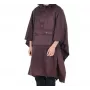 Lifeventure poncho impermeable en Blackcurrant – nailon ripstop con capucha