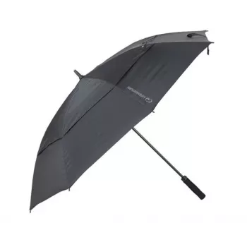 Paraguas Lifeventure XL Trek - Negro, resistente al viento, UPF 50+, 98 cm