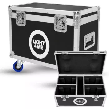 LIGHT4ME 100 SPOT RING CASE 4IN1 Flight case para 4 focos de cabezal móvil