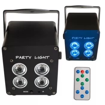 Foco PAR LED RGB recargable LIGHT4ME ACCU PAR 4x3W 360