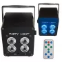 Foco PAR LED RGB recargable LIGHT4ME ACCU PAR 4x3W 360