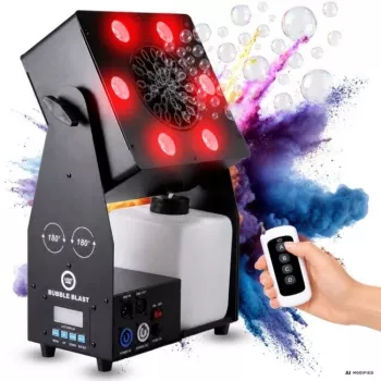 LIGHT4ME BUBBLE BLAST máquina de burbujas de jabón para escenario