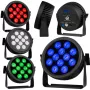 LIGHT4ME CREE ALU QUAD PAR 12 Foco par - 12x10W LED RGBW, DMX512, negro