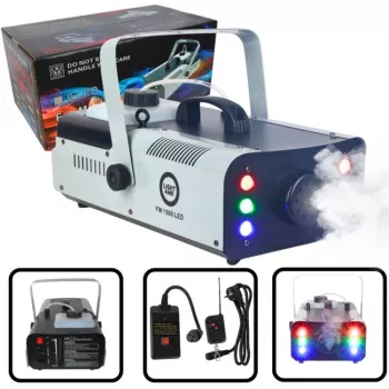 LIGHT4ME FM 1500 LED máquina de niebla generador de humo 1500W con LED RGB