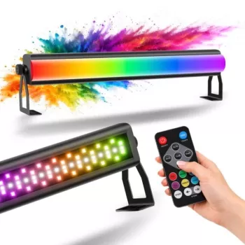 LIGHT4ME FROST BAR 72x3W RGB LED Wash Bar con control DMX, ángulo de proyección 25°, carcasa de aluminio, negro