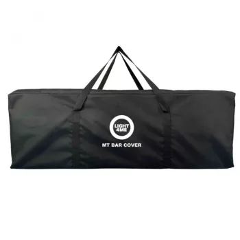 LIGHT4ME MT BAR COVER Funda de transporte resistente para barras de luz hasta 1000 mm, acolchada de nailon 600D, doble cremallera, negra