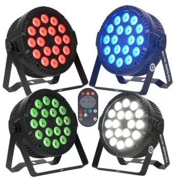 Foco de escenario LED LIGHT4ME PAR RGBW 18x10W