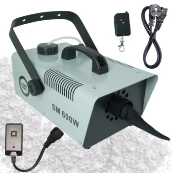 Máquina de nieve LIGHT4ME SM 600W con mando a distancia por cable