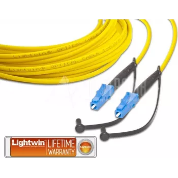 Lightwin LSP-09 Cable de conexión de fibra óptica LC-LC 20m OS1 monomodo dúplex, Amarillo LSP-09 LC-LC 20.0