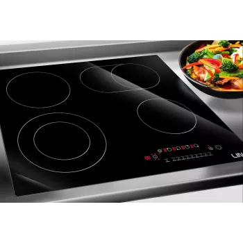 LIN LC-B47200 Placa vitrocerámica con 4 zonas de cocción y control táctil