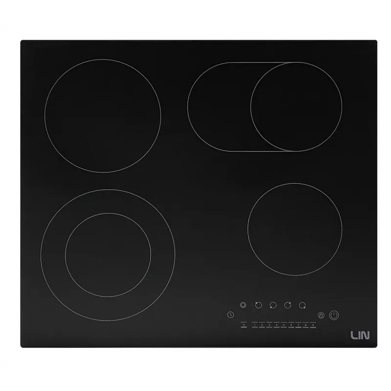 LIN LC-B47200 Placa vitrocerámica con 4 zonas de cocción y control táctil