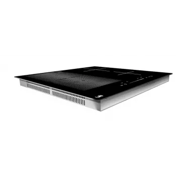 LIN LI-B47221 Placa de inducción 7200 W – Placa vitrocerámica de encastre 4 zonas, control táctil, Booster, temporizador, negra