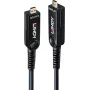 Lindy cable híbrido de fibra óptica Micro-HDMI 8K60 LSZH de 100m con conectores HDMI desmontables 38550