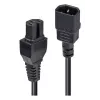 LINDY cable de alimentación C14 a C15 hot condition de 1m - conector macho IEC C14 a conector hembra C15, H05VV-F, 10A, 250V, negro