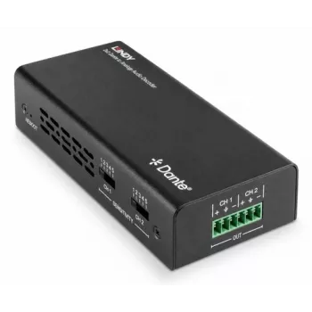 LINDY Decodificador de audio Dante a analógico de 2 canales 70623