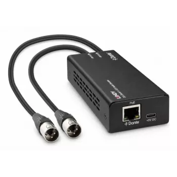 LINDY Decodificador de audio de Dante a XLR de 2 canales 70619