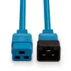 Lindy Cable alargador de alimentación IEC C20 a C19 de 3 m, 16 A, azul