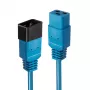 Lindy Cable alargador de alimentación IEC C20 a C19 de 3 m, 16 A, azul