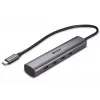 Lindy Hub USB 3.2 Gen 2 Type-C de 4 puertos para conectar cuatro dispositivos USB Type-C a través del puerto USB Type-C del ordenador (43384)