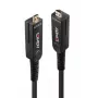 Lindy cable micro-HDMI híbrido de fibra óptica 8K60 LSZH de 40m con conectores HDMI desmontables (38545)