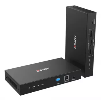 LINDY 5km Fibra óptica HDMI 4K60 KVM USB 2.0, RS-232 y Extensor IR 39366