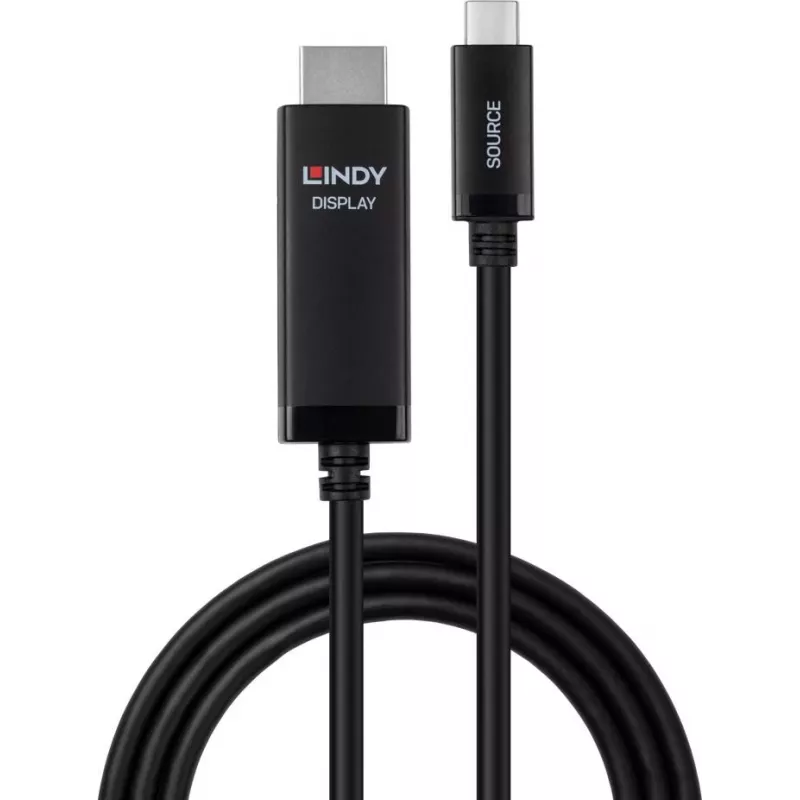 Lindy Cable adaptador USB Type-C a HDMI 8K60 de 5m (43436)