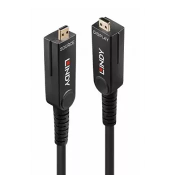Lindy 60m Cable Micro-HDMI híbrido de fibra óptica 8K60-LSZH con conectores HDMI desmontables (38547)