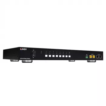 LINDY 8 Port IPower Switch (32623) – PDU conmutada con medición con 8 salidas IEC C13, 10A, montaje en rack 1U