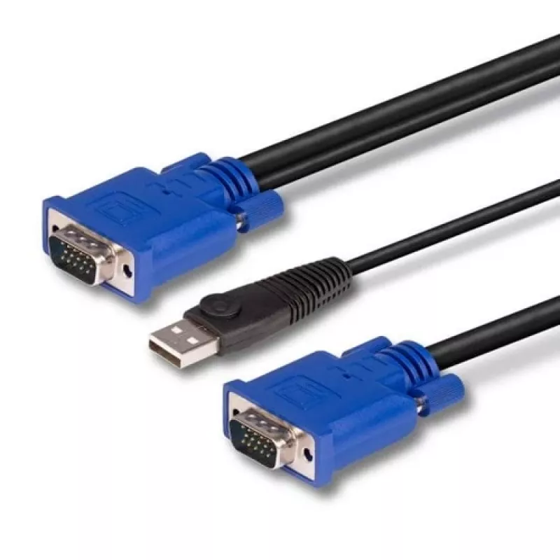 LINDY Cable KVM y USB Combinado 2m