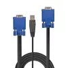 LINDY Cable KVM y USB Combinado 2m