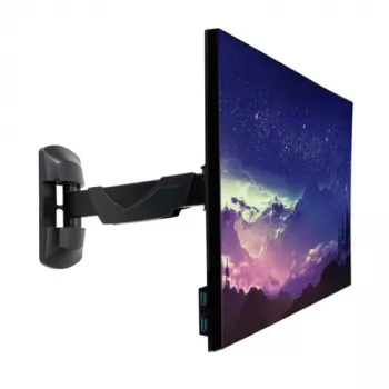 Soporte de pared fijo LINDY para un monitor (negro, para monitores hasta 66 cm (26 pulgadas), VESA 75x75/100x100)