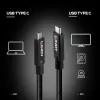 Lindy 43439 USB 3.2 Gen 2 Cable activo de USB-C a USB-C, 8 m, 10 Gbps, 8K60, 100 W PD