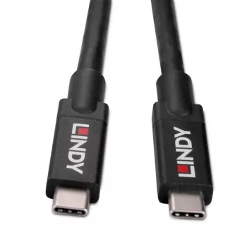 Cable activo Lindy 43439 USB 3.2 Gen 2 USB-C a USB-C, 8 m, 10 Gbps, 8K60, 100 W PD