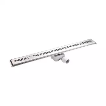 Canaleta de ducha lineal C80 80 cm rejilla de acero inoxidable