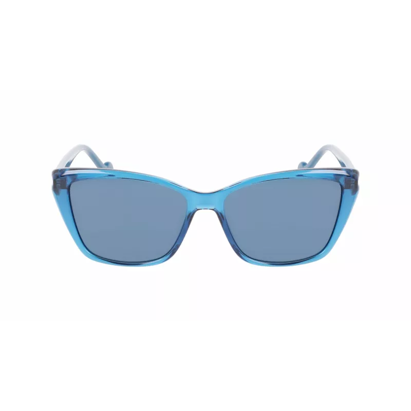 LIU JO Gafas de sol para niños LJ3608S531440 Rosa montura de acetato cuadrada lentes grises degradadas UV400
