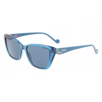 LIU JO Gafas de sol para niños LJ3608S531440 Rosa montura de acetato cuadrada lentes grises degradadas UV400