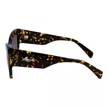 Gafas de sol de mujer LIU JO LJ785S havana acetato montura angular cristales marrones tintados 61 mm